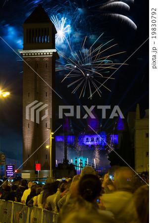 Firework in Barcelona Firework in Barcelona 19830792