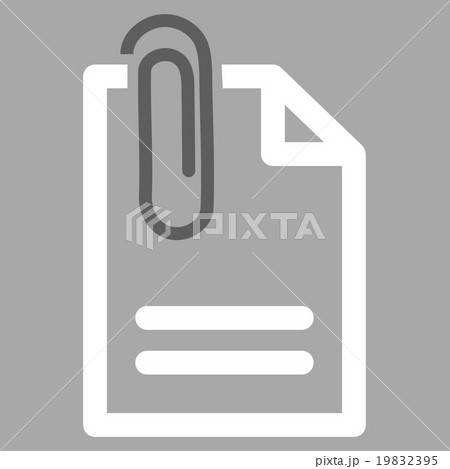 Attach Document Vector Icon 19832395