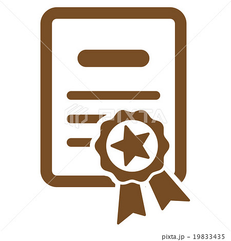Certified Diploma Flat Icon Certified Diploma Flat Icon 19833435