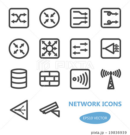 Network Devices Icon Set 19836939