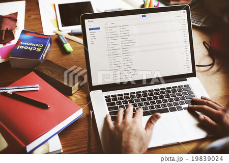 Businessman Using Laptop Working Thinking Concept Businessman Using Laptop Working Thinking Concept 19839024