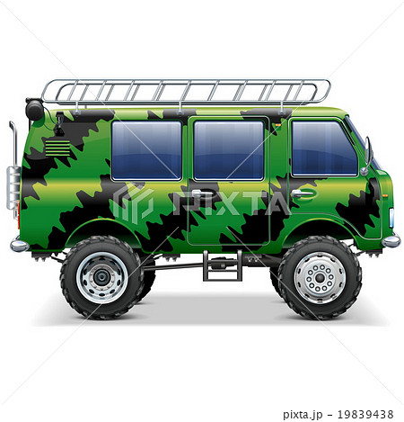 Vector Offroad Travel Car 19839438