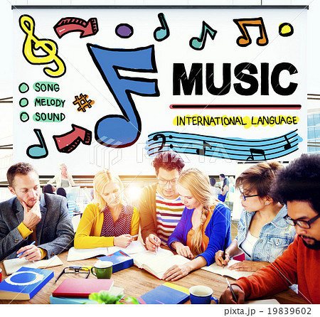 Music Notes Song Entertainment Media Concept Music Notes Song Entertainment Media Concept 19839602