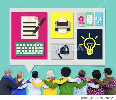 Content Connect Social Media Data Blog Concept 19839672