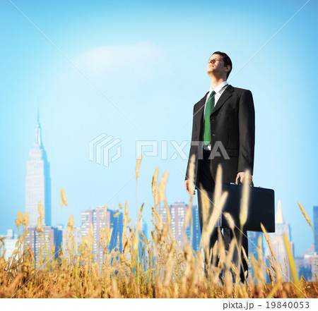 Businessman Vision Thinking Planning Depress Concept 19840053
