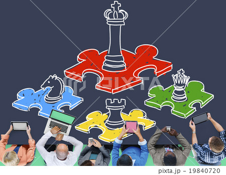 Chess Minded Game Tactics Leadership Strategy Concept 19840720