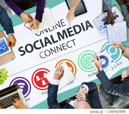 Online Social Media Connect Network Internet Concept 19840996