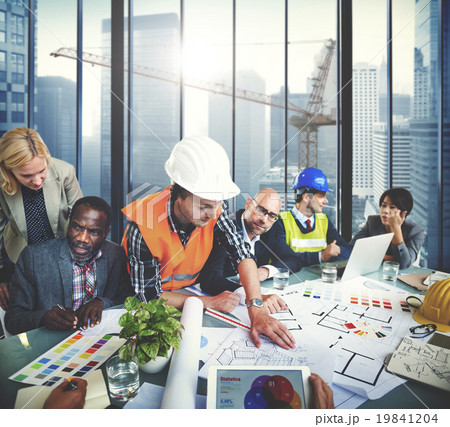 Architects and Designers Working in the Office Concept 19841204