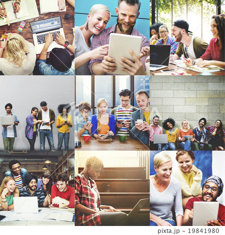 Community Technology Digital Device Together Concept 19841980