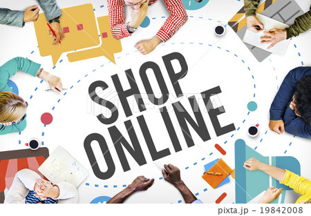Shop Online E-commerce Marketing Business Concept Shop Online E-commerce Marketing Business Concept 19842008