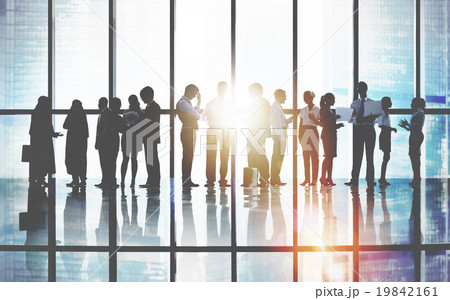 Business People Meeting Discussion Cityscape Concept Business People Meeting Discussion Cityscape Concept 19842161