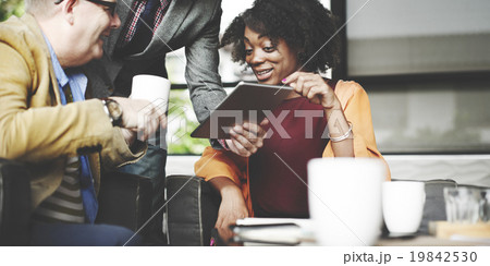 Business People Meeting Corporate Digital Tablet Technology Conc 19842530