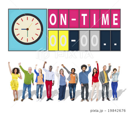 On Time Punctual Efficiency Organization Management Concept 19842676