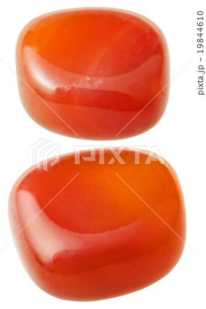 two carnelian (cornelian, sard) gemstones two carnelian (cornelian, sard) gemstones 19844610