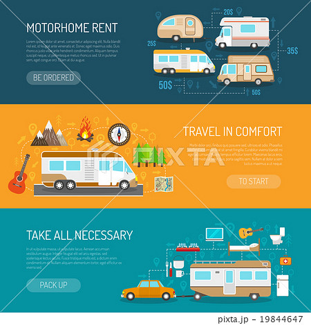 Recreational Vehicle Banners Set Recreational Vehicle Banners Set 19844647