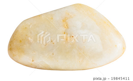 yellow agate natural mineral gem stone isolated 19845411