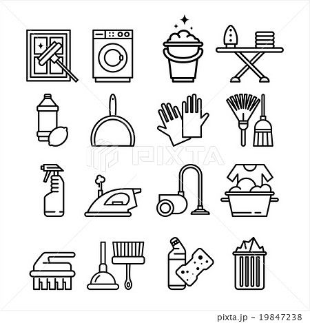 Household Appliances and Tools Icons Set Household Appliances and Tools Icons Set 19847238