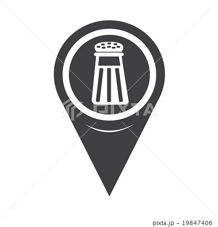 Map Pointer pepper shaker icon 19847406