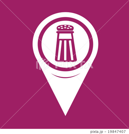 Map Pointer pepper shaker icon 19847407