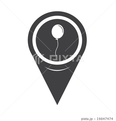 Map Pin Pointer balloon iconのイラスト素材 [19847474] - PIXTA