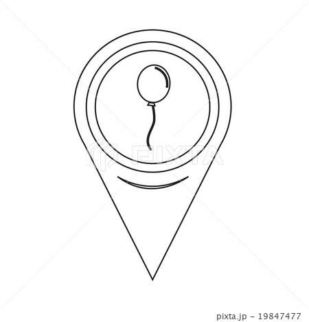Map Pin Pointer balloon iconのイラスト素材 [19847477] - PIXTA