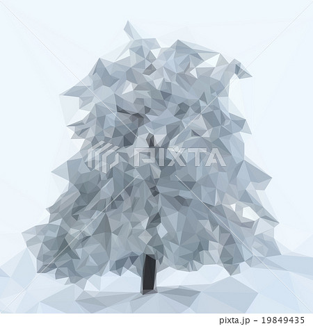 Low poly design triangular christmas tree nature 19849435