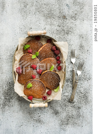 Breakfast set. Homemade buckwheat pancakes with 19850801
