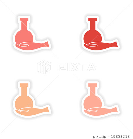 assembly realistic sticker design on paper assembly realistic sticker design on paper 19853218