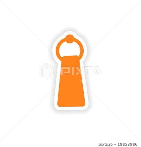 icon sticker realistic design on paper towel icon sticker realistic design on paper towel 19853986