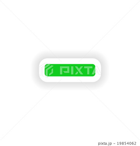 icon sticker realistic design on paper minus icon sticker realistic design on paper minus 19854062