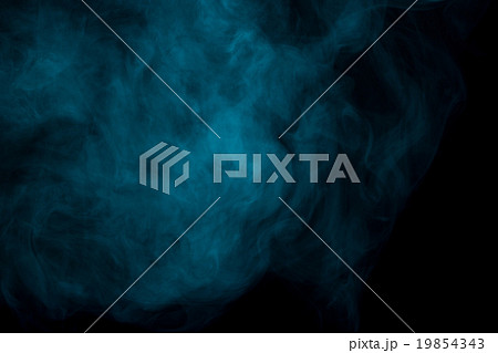 Abstract aquamarine smoke hookah. 19854343