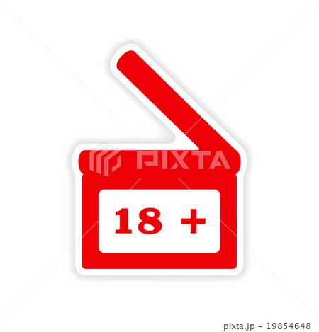 icon sticker realistic design on paper icon sticker realistic design on paper 19854648
