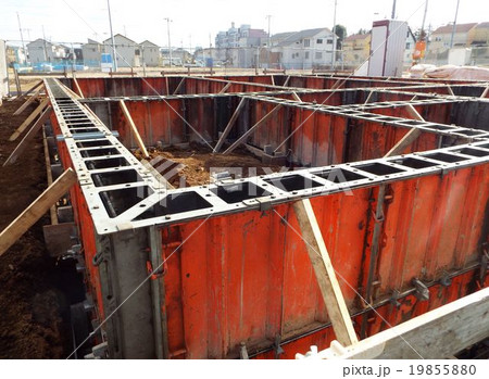 木造住宅の基礎工事の進ちょく状況 木造住宅の基礎工事の進ちょく状況 19855880
