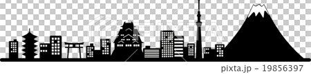 日本シルエット 19856397