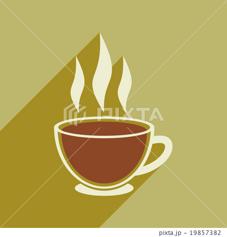 Modern flat icon with long shadow Indian tea Modern flat icon with long shadow Indian tea 19857382