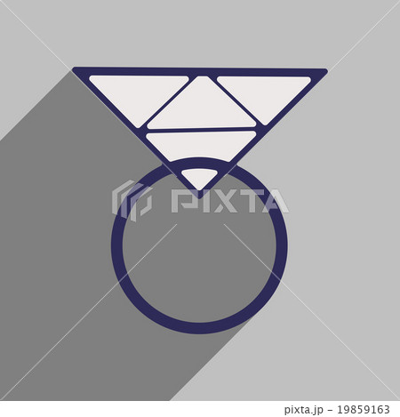 Flat style icon with long shadow ring Flat style icon with long shadow ring 19859163