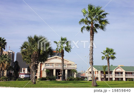 米国テキサス州のリゾート地コーパスクリスティーの海岸道路 19859840