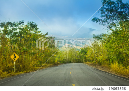 Road on mountain in Thailand Road on mountain in Thailand 19863868