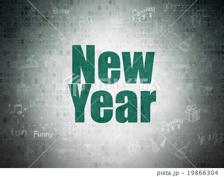 Holiday concept: New Year on Digital Paper Holiday concept: New Year on Digital Paper 19866304