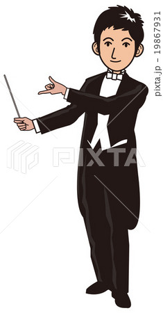 指揮者のイラスト素材