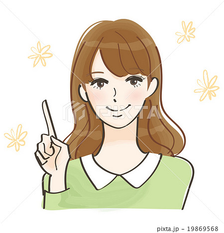 綺麗な女性のイラスト素材