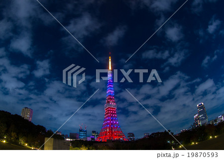 東京タワー ハロウィンｖｅｒの写真素材