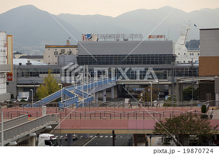 下関港国際ターミナルとペデストリアンデッキ 下関港国際ターミナルとペデストリアンデッキ 19870724