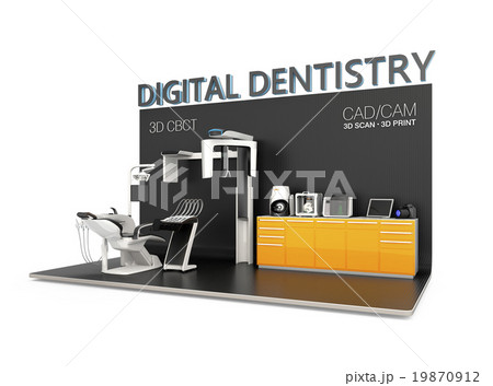 歯科ユニット、CTスキャナー、3Dプリンタによるデータ共有、連携、デジタルデンティストリーコンセプト 歯科ユニット、CTスキャナー、3Dプリンタによるデータ共有、連携、デジタルデンティストリーコンセプト 19870912