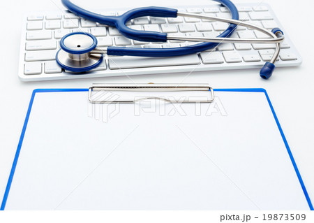Medical concept with blank paper clipboard Medical concept with blank paper clipboard 19873509