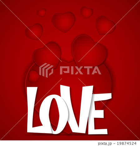 St Valentines  Day Greeting Card Vector 19874524