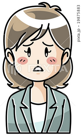 若い女性／表情 19875883