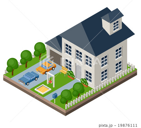 Isolated isomatic cottage. Isolated isomatic cottage. 19876111