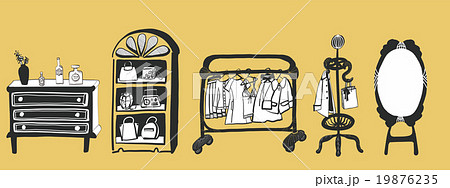 Illustration of the interior. 19876235