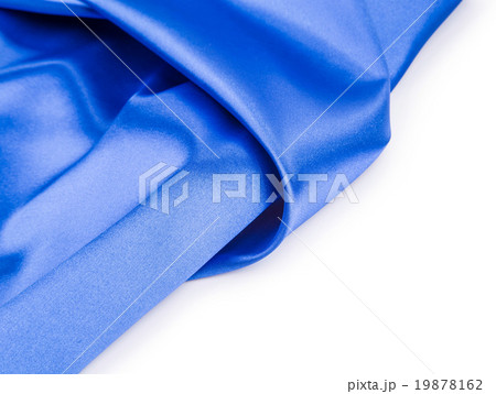 Blue silk drapery. 19878162
